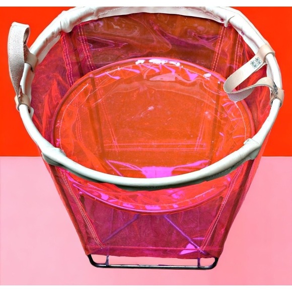 Victoria's Secret Big hot Barbie Pink jelly Store display storage bin basket - Picture 6 of 16